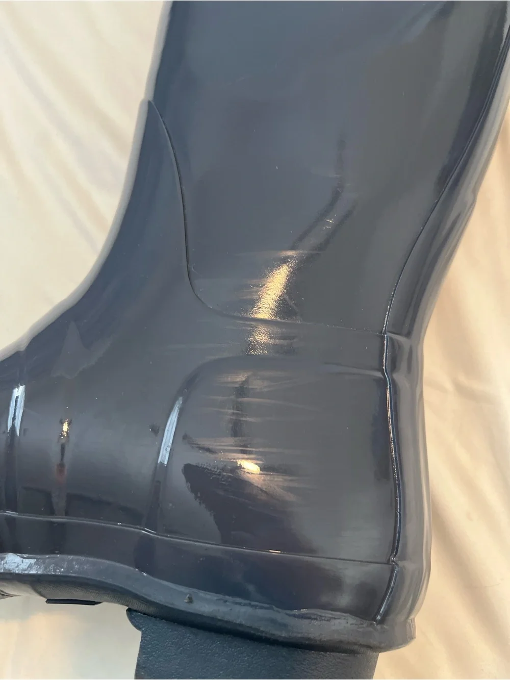 Hunter Glossy Charcoal Tall Rain Boots